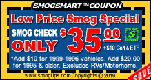 A-1 test only smog center coupon
